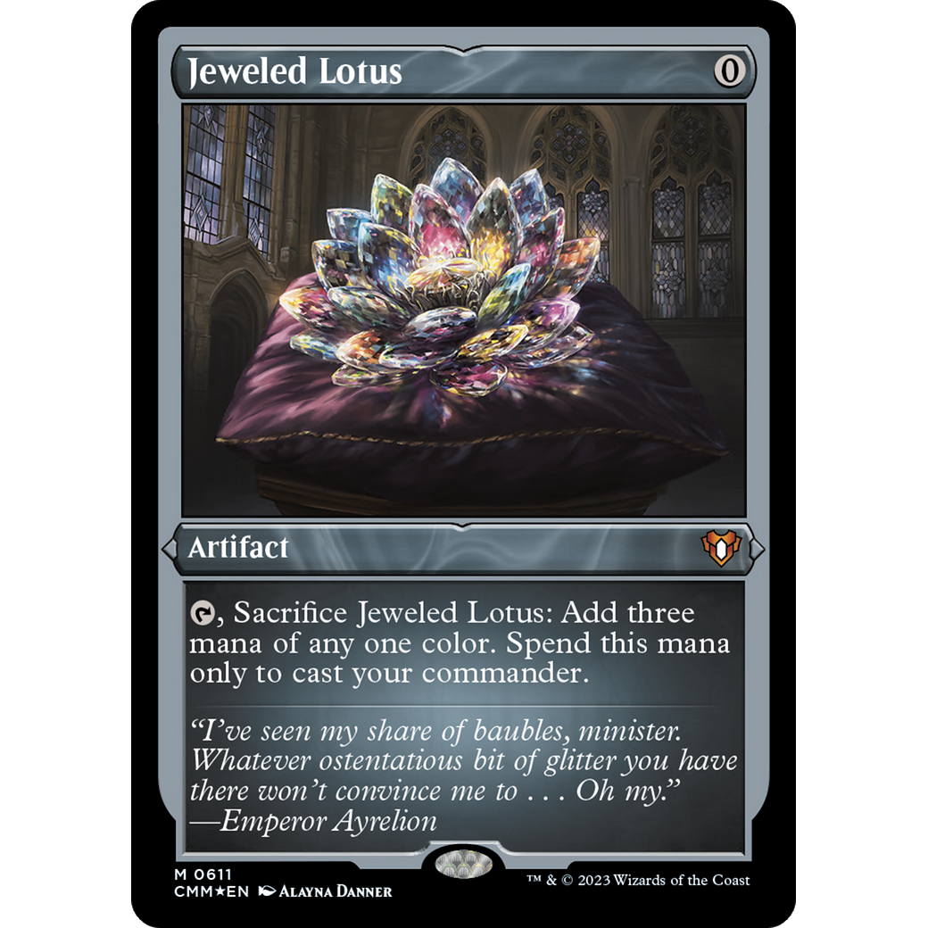 Jeweled Lotus (CMM-611) - Commander Masters Etched Foil