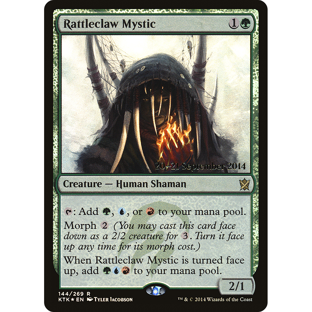 Rattleclaw Mystic (PRE-144) - Khans of Tarkir Promos Foil