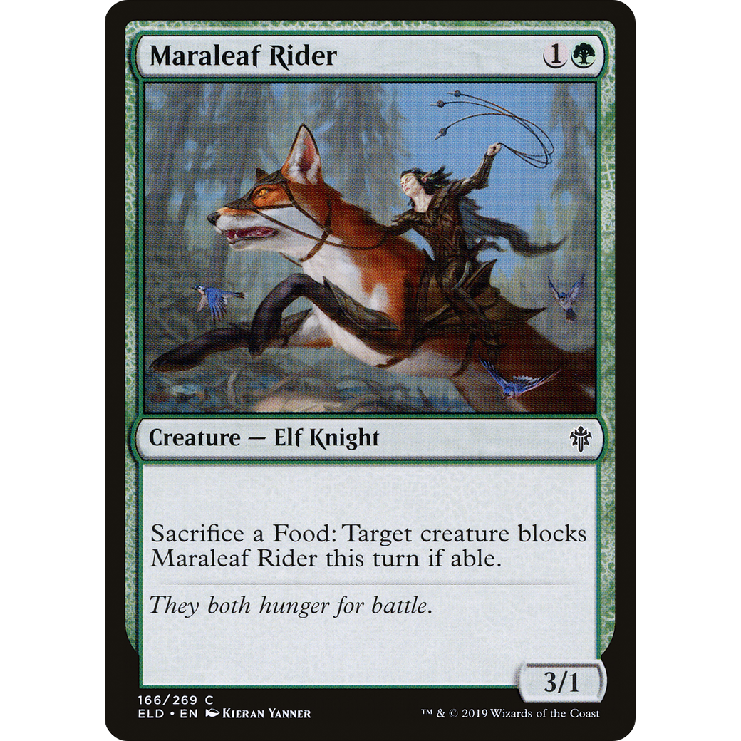 Maraleaf Rider (ELD-166) - Throne of Eldraine Foil