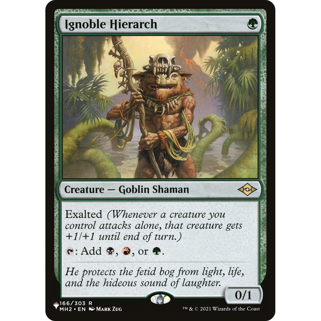 Ignoble Hierarch (LIST-166/303) - The List