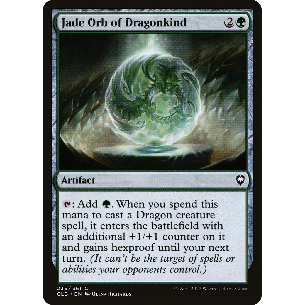 Jade Orb of Dragonkind (CLB-236) - Commander Legends: Battle for Baldur's Gate Foil