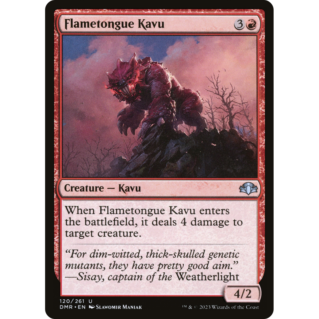 Flametongue Kavu (DMR-120) - Dominaria Remastered Foil