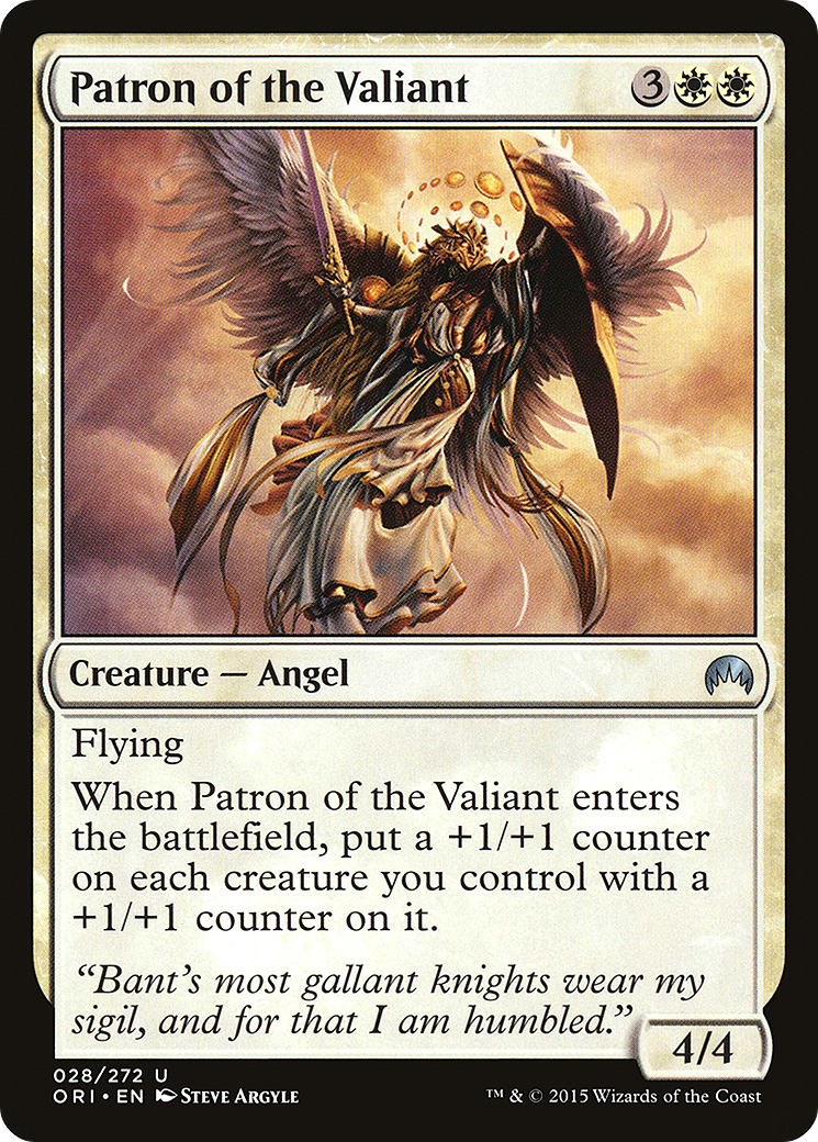 Patron of the Valiant (ORI-028) - Magic Origins Foil