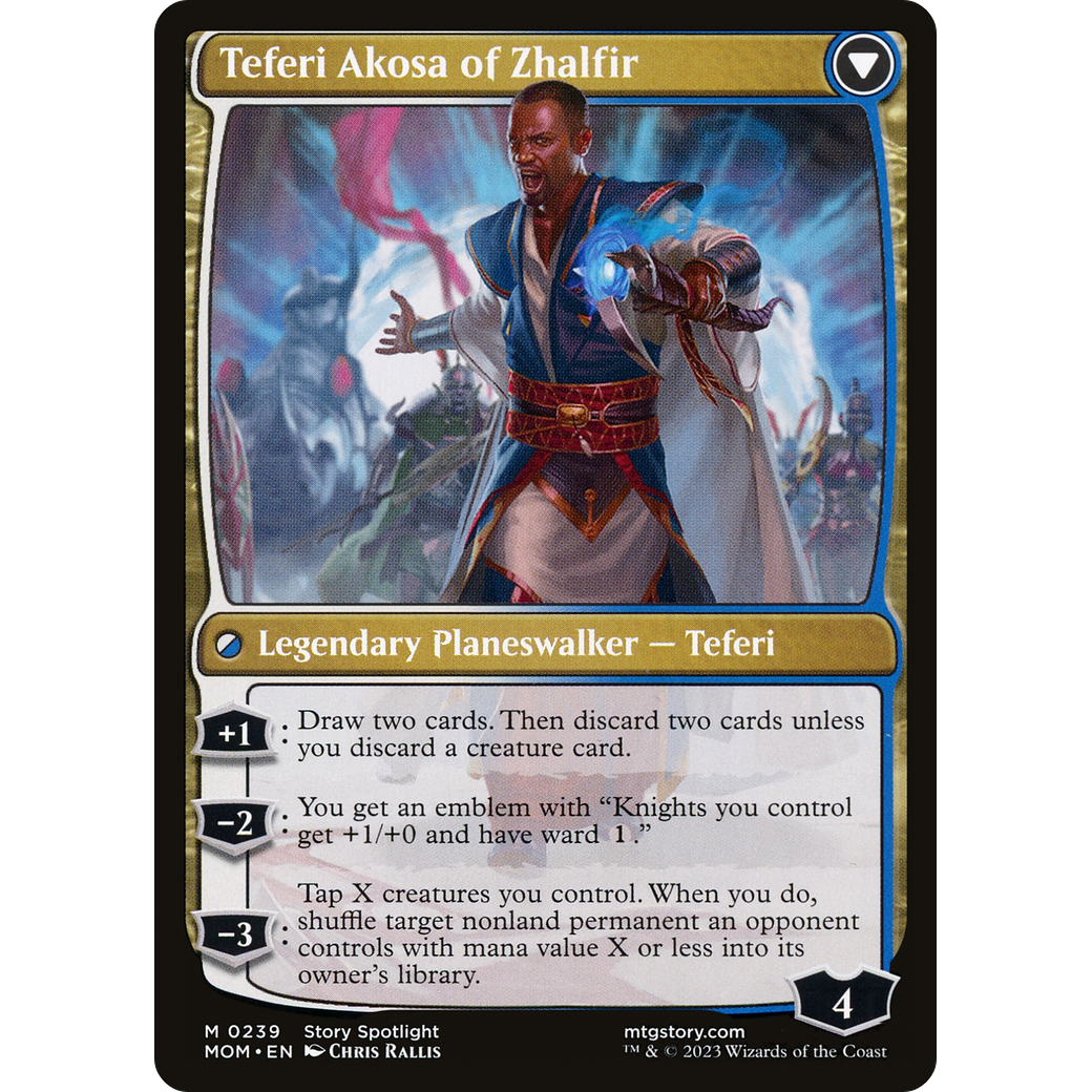 Invasion of New Phyrexia // Teferi Akosa of Zhalfir (MOM-239) - March of the Machine