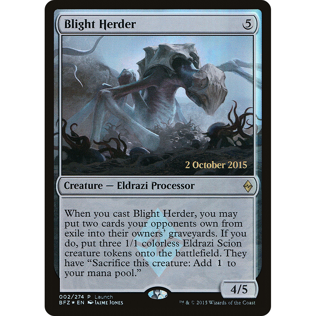 Blight Herder (LARP-002) - Battle for Zendikar Promos Foil