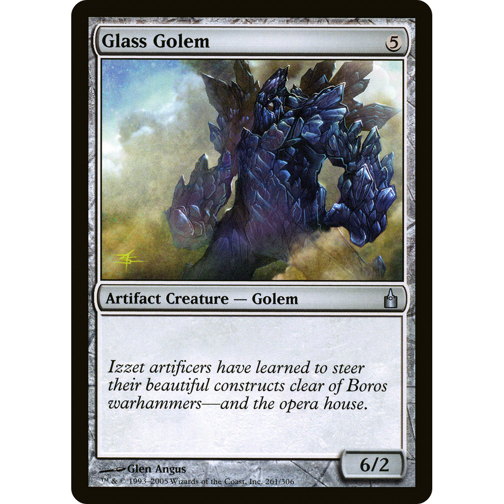 Glass Golem (RAV-261) - Ravnica: City of Guilds