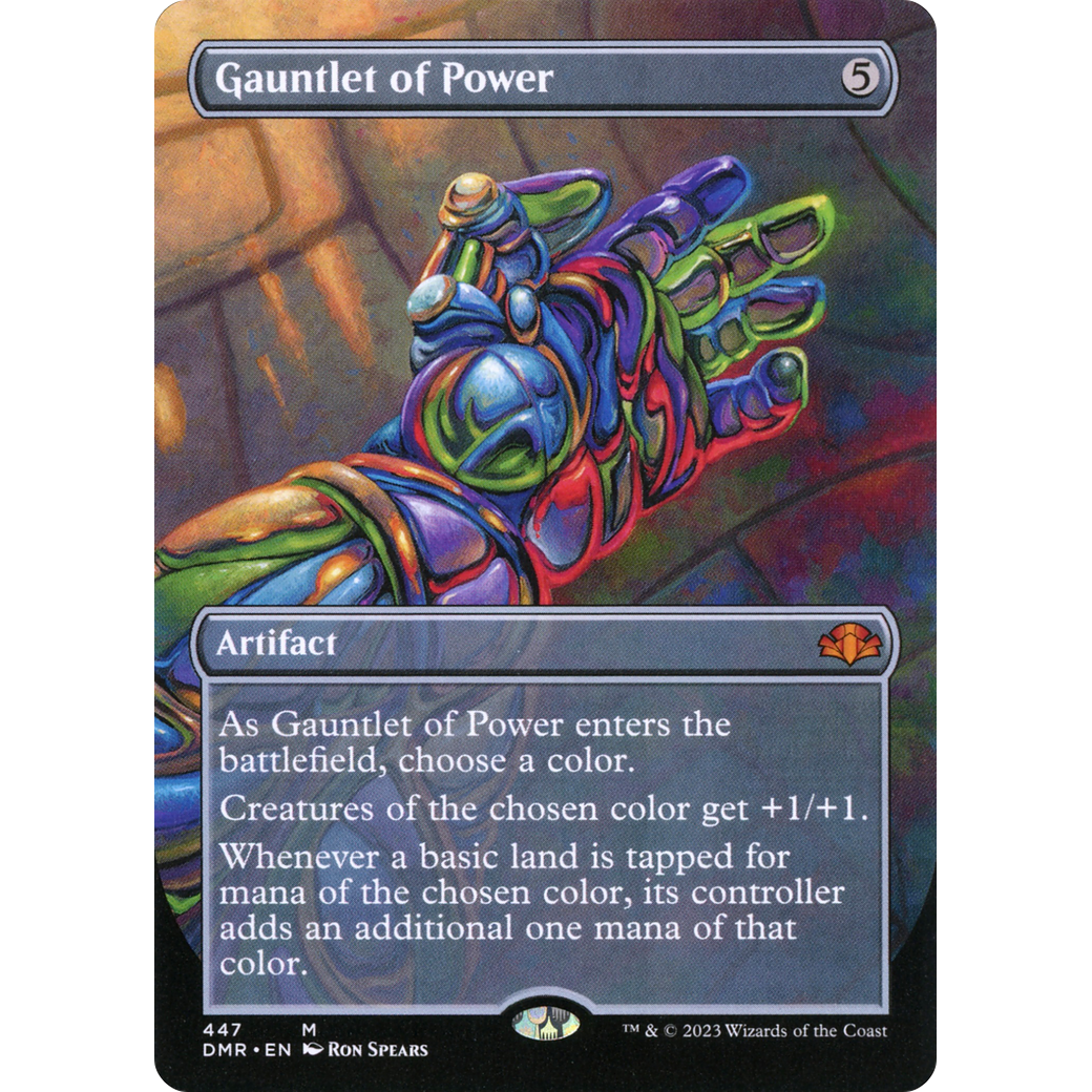 Gauntlet of Power (Borderless) (DMR-447) - Dominaria Remastered (Borderless)