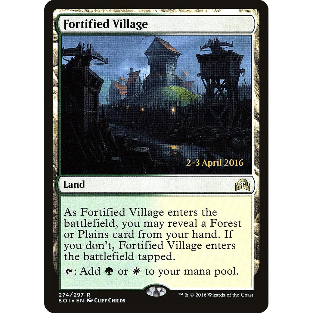 Fortified Village (PRE-274) - Shadows over Innistrad Promos Foil