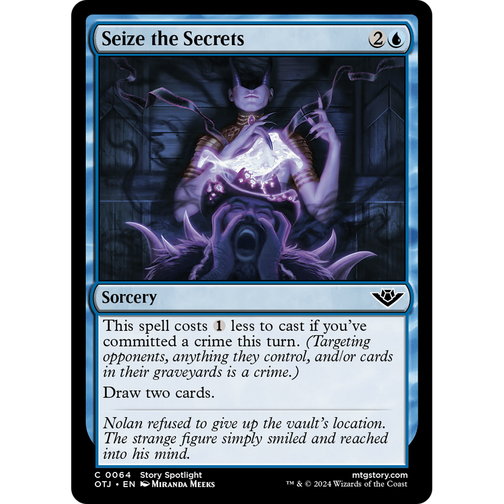 Seize the Secrets (OTJ-064) - Outlaws of Thunder Junction Foil