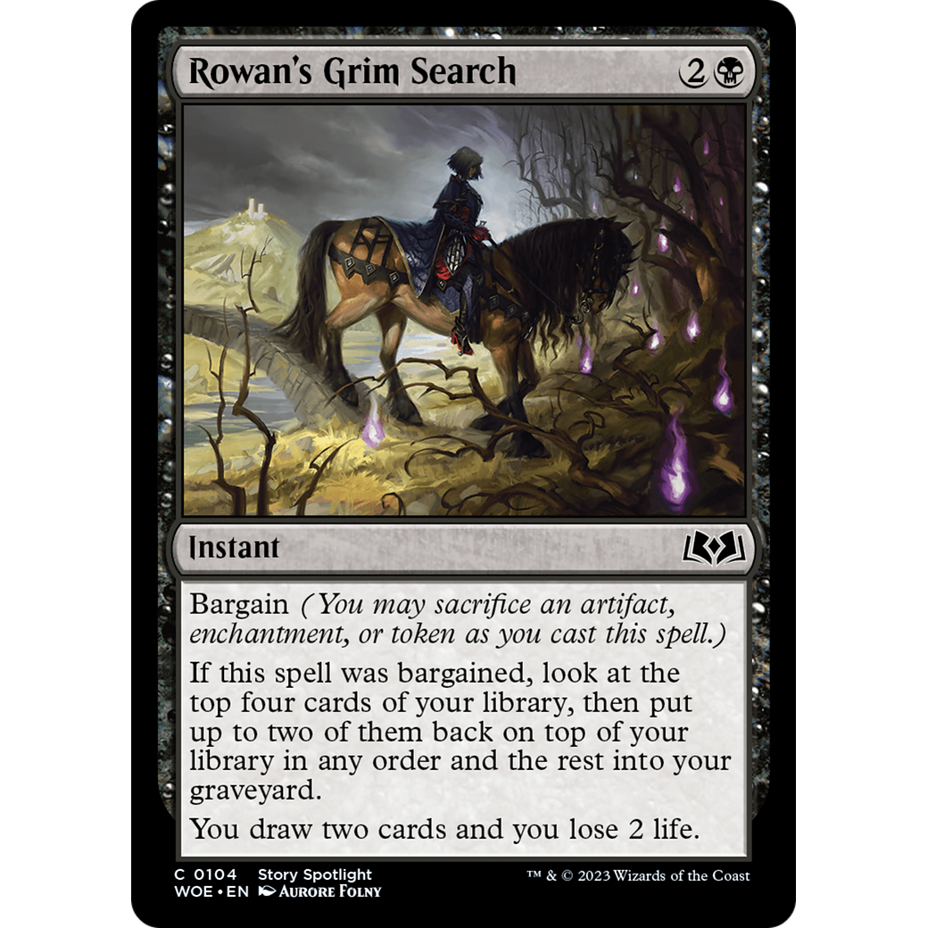 Rowan's Grim Search (WOE-104) - Wilds of Eldraine