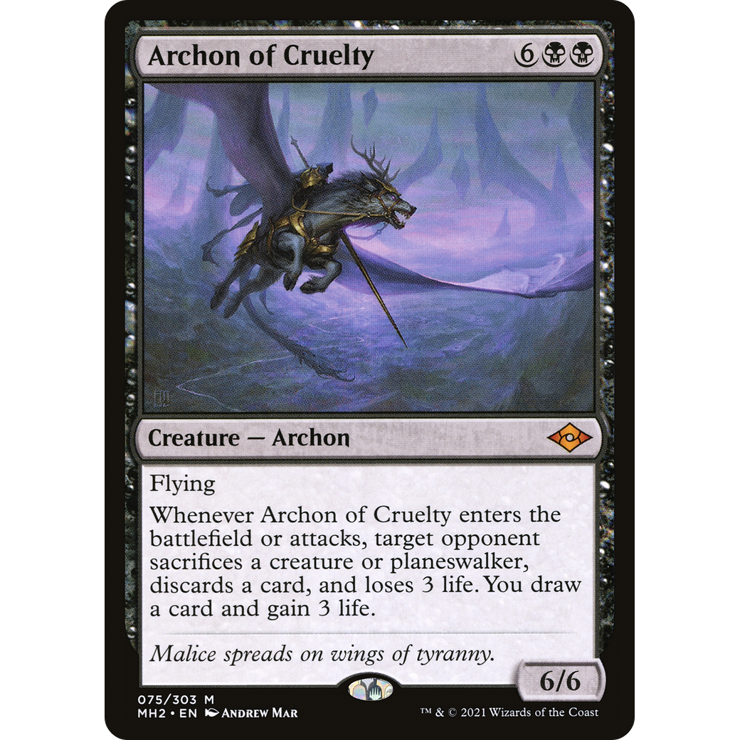Archon of Cruelty (MH2-075) - Modern Horizons 2 Foil