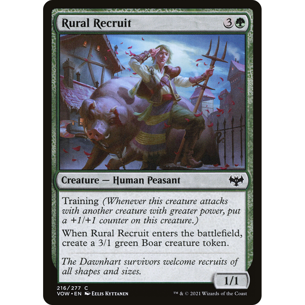 Rural Recruit (VOW-216) - Innistrad: Crimson Vow Foil