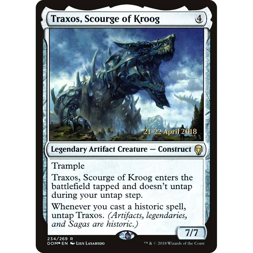 Traxos, Scourge of Kroog (PRE-234) - Dominaria Promos Foil