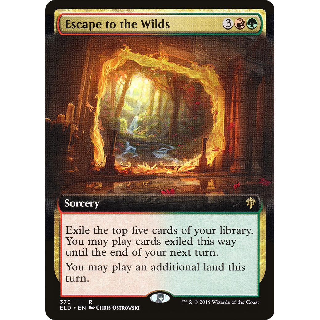 Escape to the Wilds (Extended Art) (ELD-379) - Throne of Eldraine: (Extended Art)
