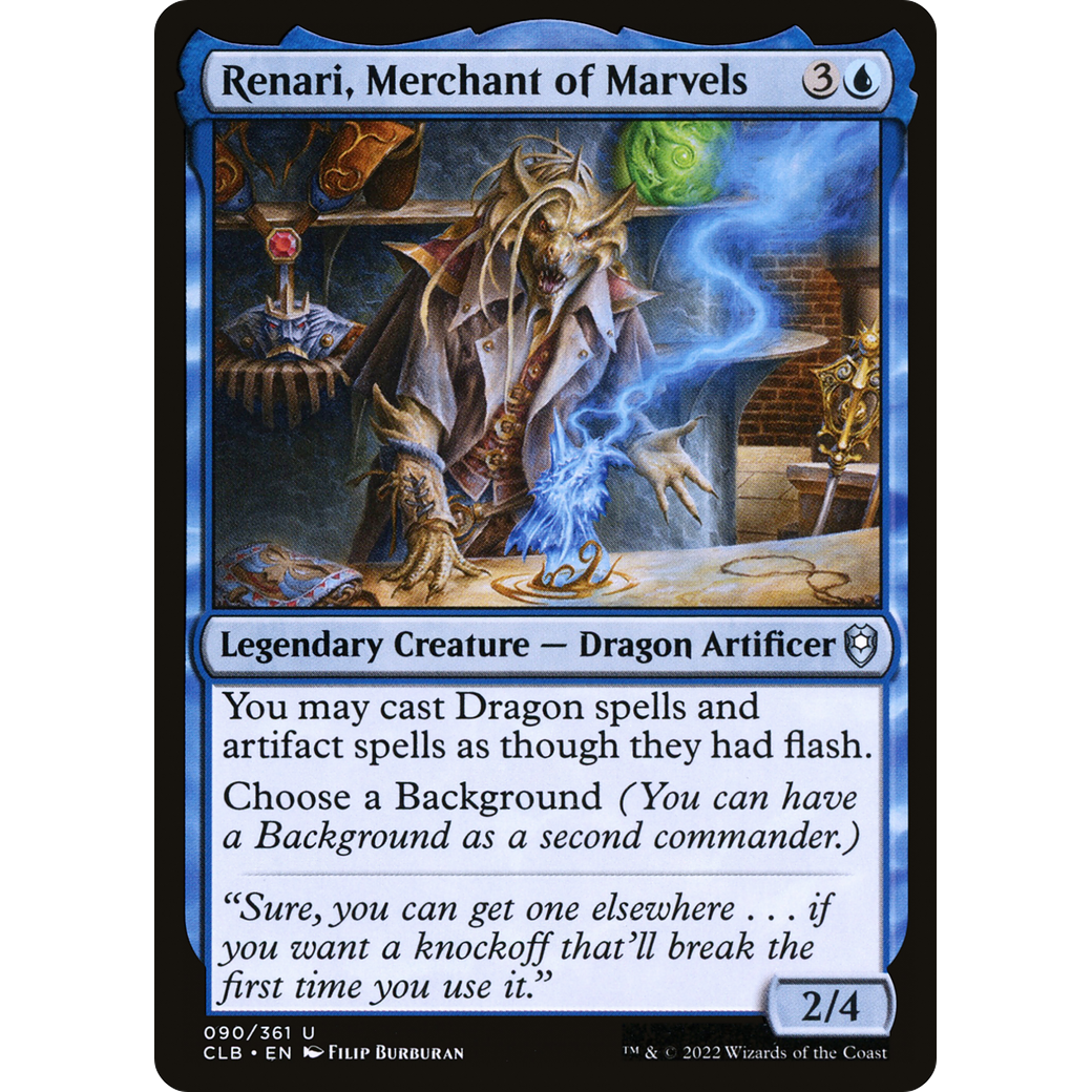 Renari, Merchant of Marvels (CLB-090) - Commander Legends: Battle for Baldur's Gate Foil