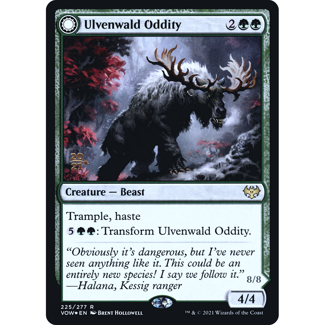 Ulvenwald Oddity (PRE-225) - Innistrad: Crimson Vow Promos: (Double Faced Transform) Foil