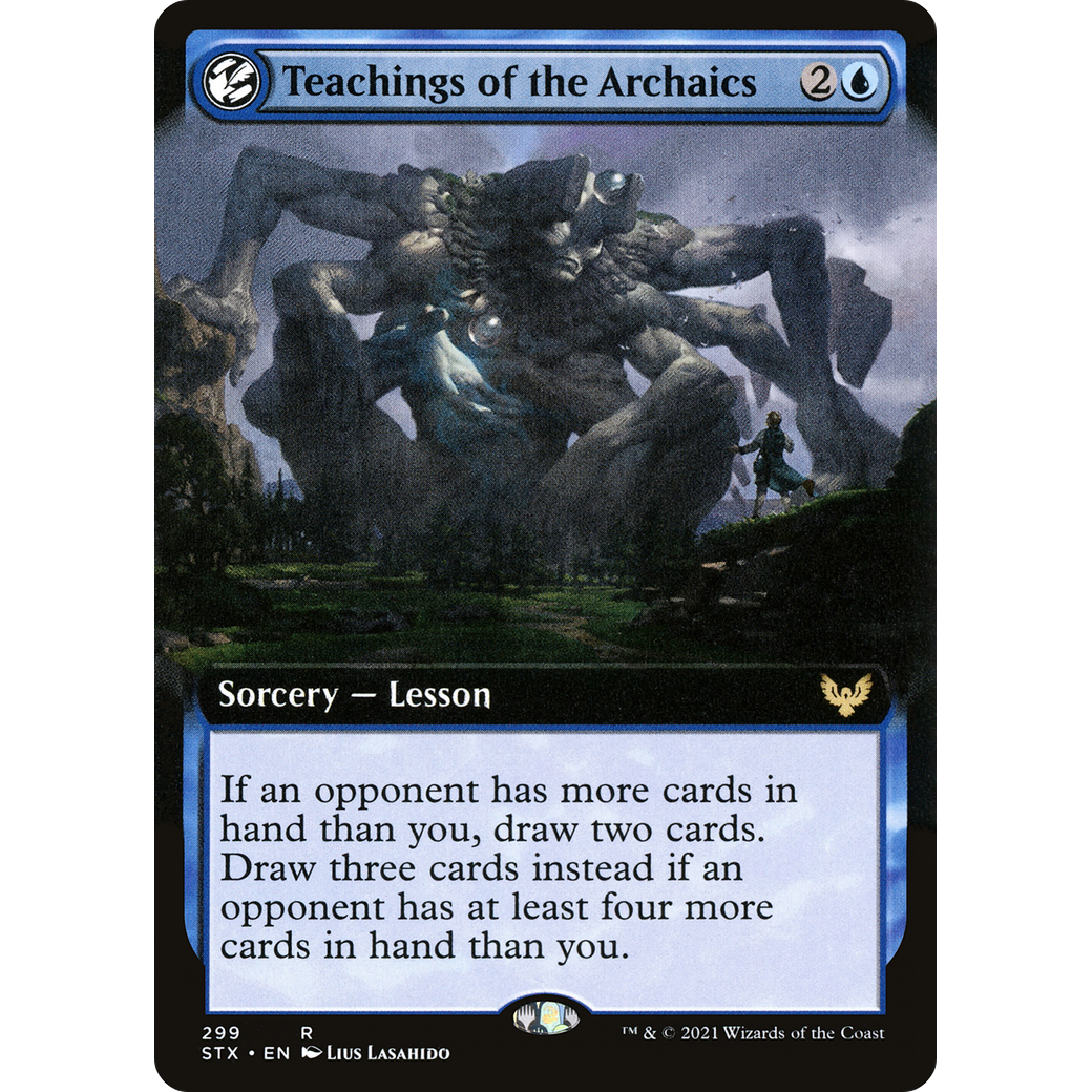 Teachings of the Archaics (Extended Art) (STX-299) - Strixhaven: School of Mages: (Extended Art, lesson)