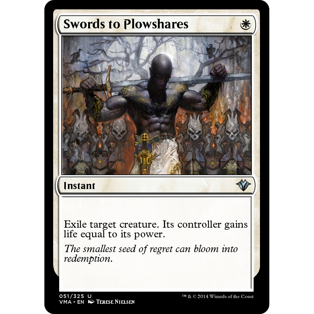 Swords to Plowshares (VMA-051) - Vintage Masters