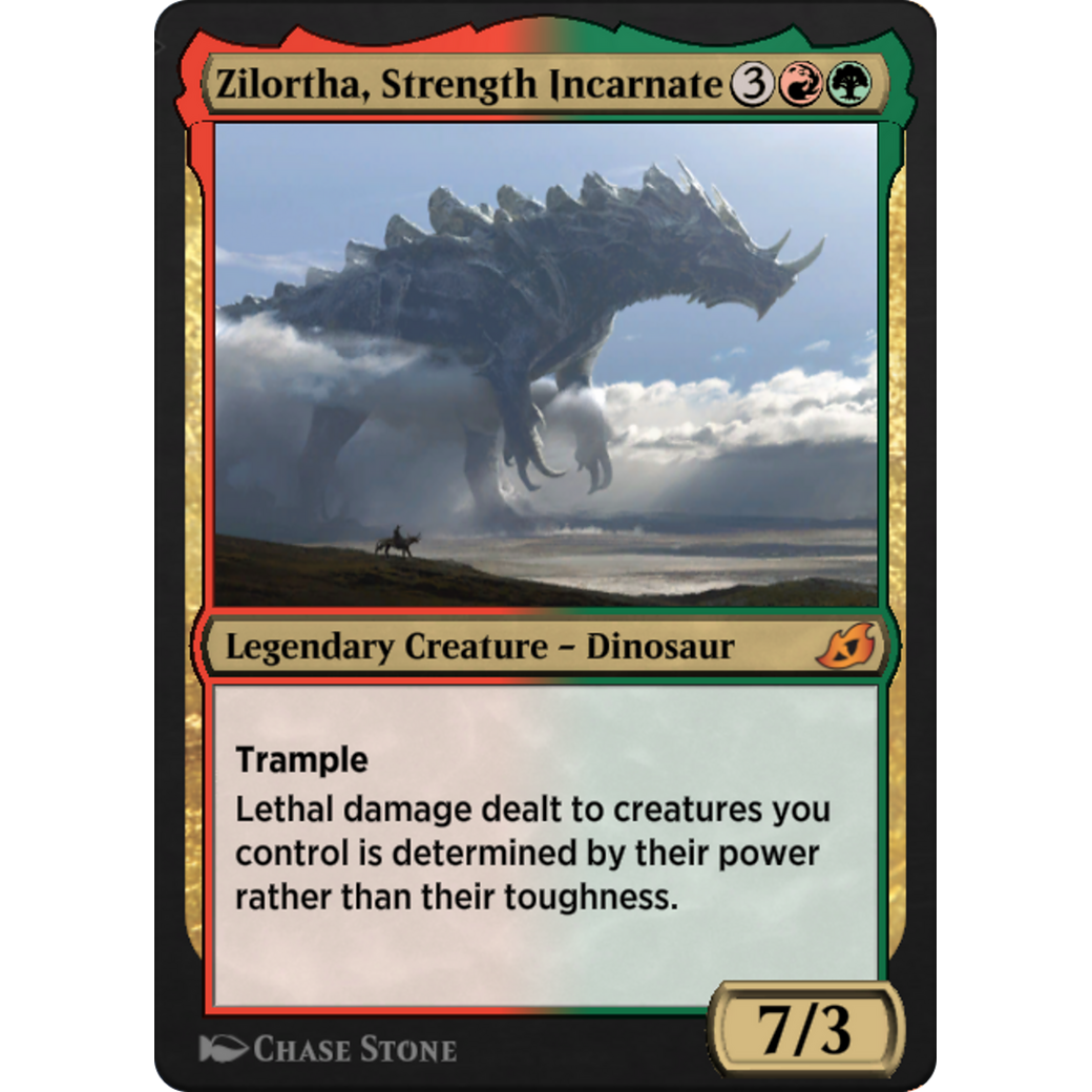 Zilortha, Strength Incarnate (IKO-275Y) - Ikoria: Lair of Behemoths