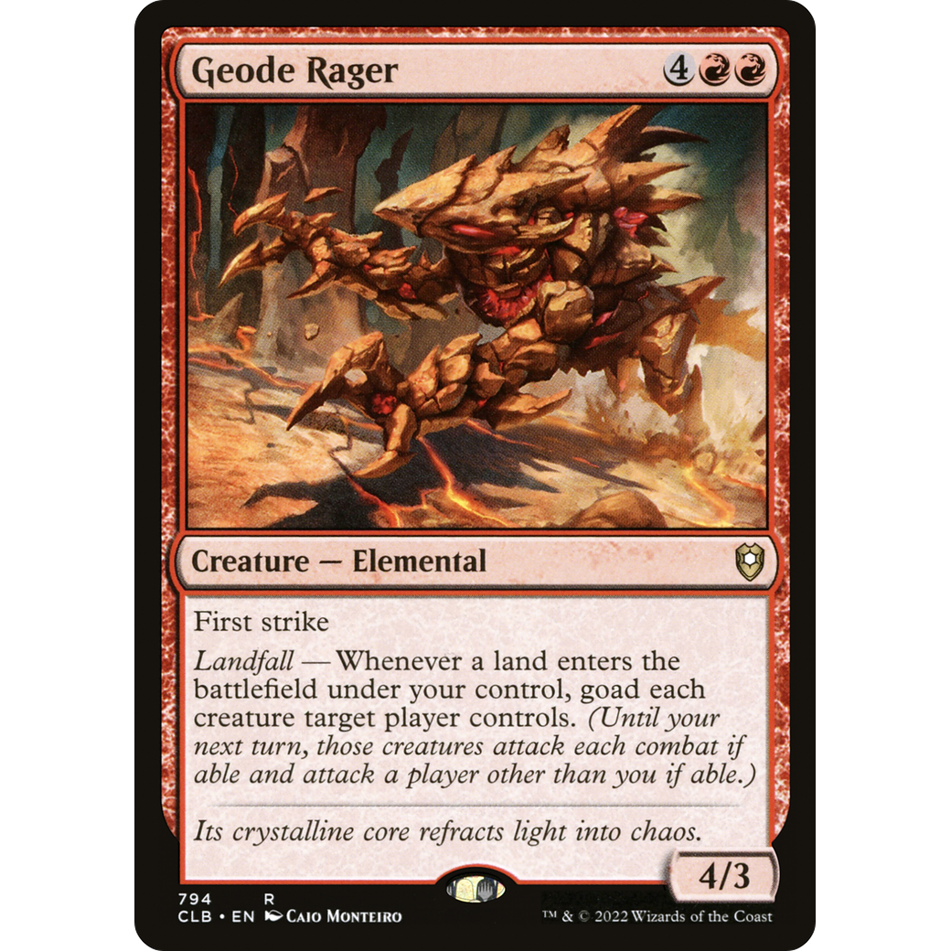 Geode Rager (CLB-794) - Commander Legends: Battle for Baldur's Gate