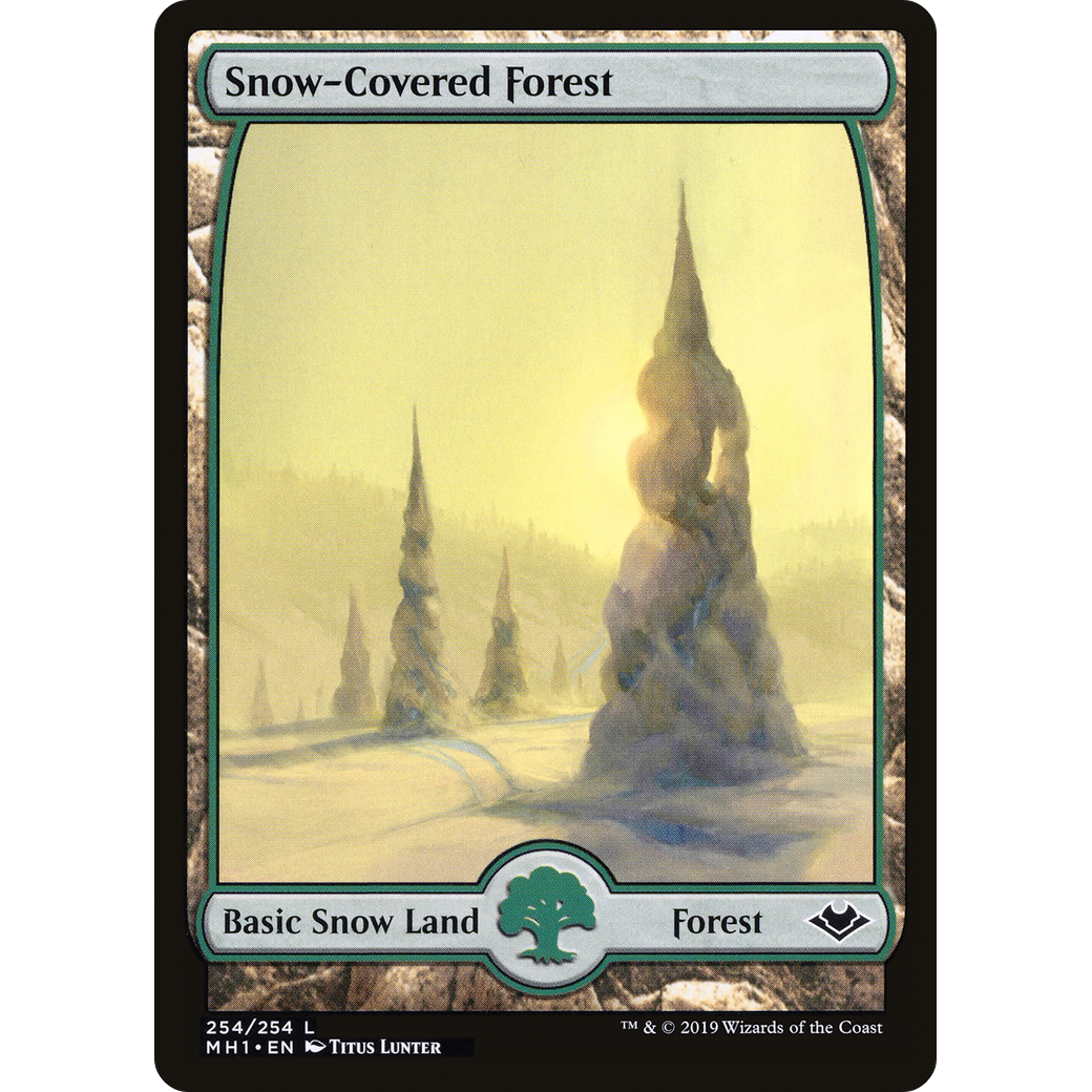 Snow-Covered Forest (MH1-254) - Modern Horizons Foil