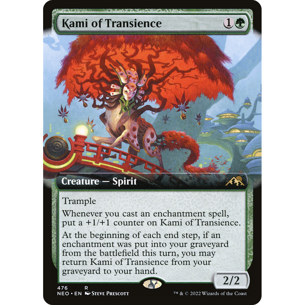 Kami of Transience (NEO-476) - Kamigawa: Neon Dynasty: (Extended Art)