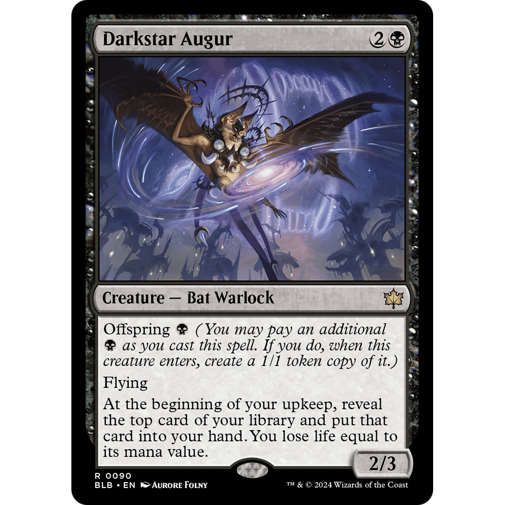 Darkstar Augur (BLB-090) - Bloomburrow Foil