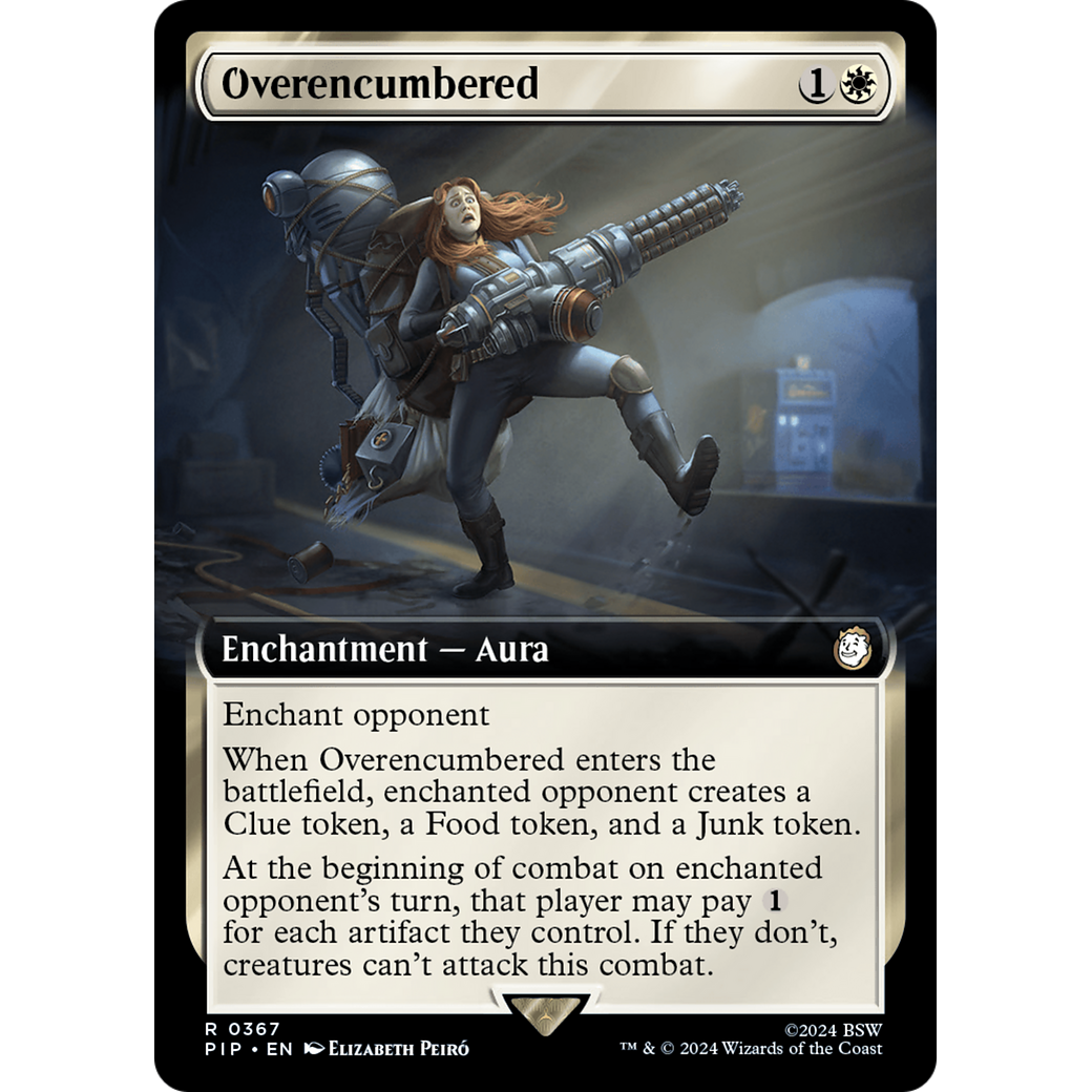 Overencumbered (PIP-367) - Fallout: (Extended Art) Foil