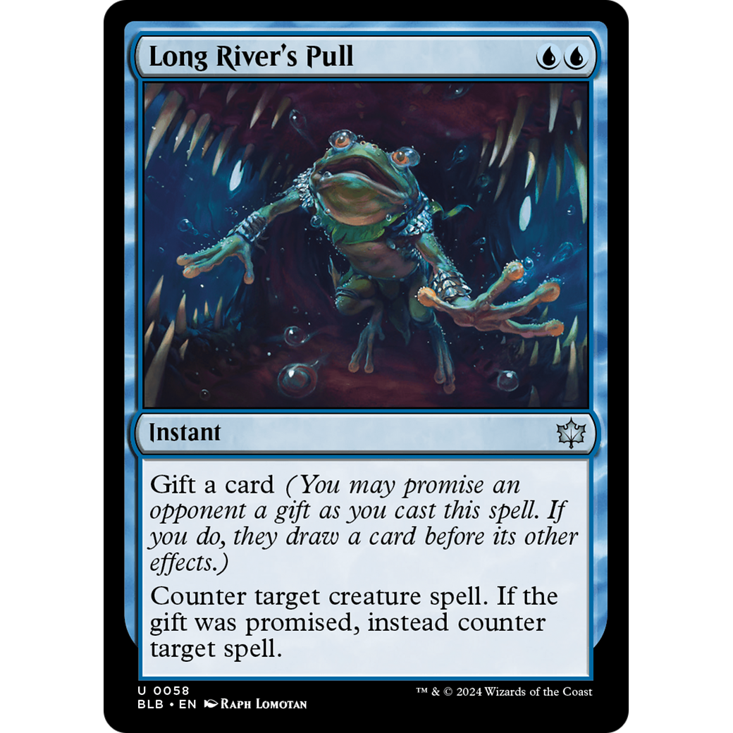 Long River's Pull (BLB-058) - Bloomburrow Foil