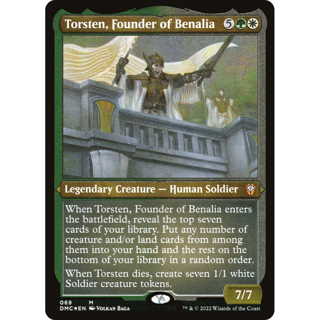 Torsten, Founder of Benalia (DMC-069) - Dominaria United Commander Etched Foil