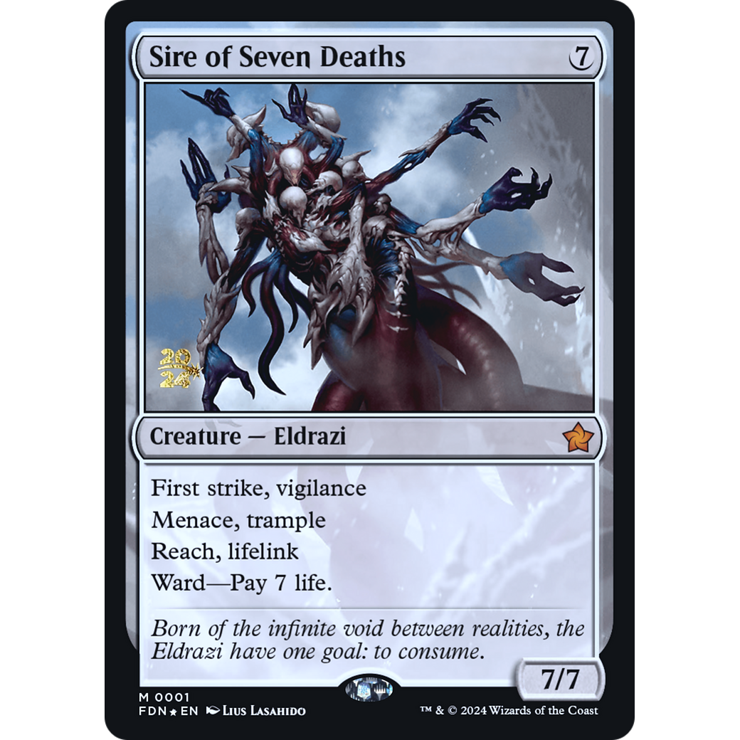 Sire of Seven Deaths (PRE-01S) - Foundations Promos Foil