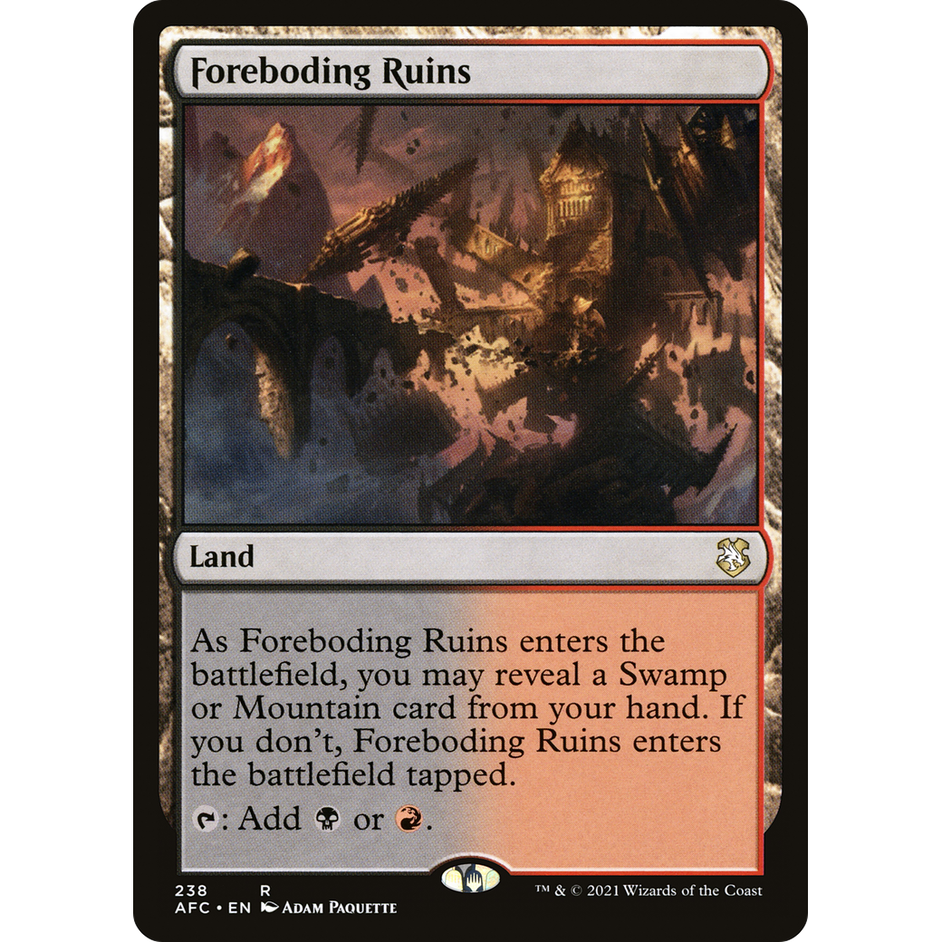 Foreboding Ruins (AFC-238) - Forgotten Realms Commander