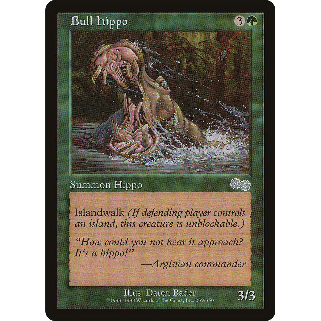 Bull Hippo (USG-239) - Urza's Saga