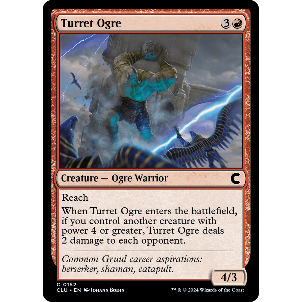 Turret Ogre (CLU-152) - Ravnica: Clue Edition