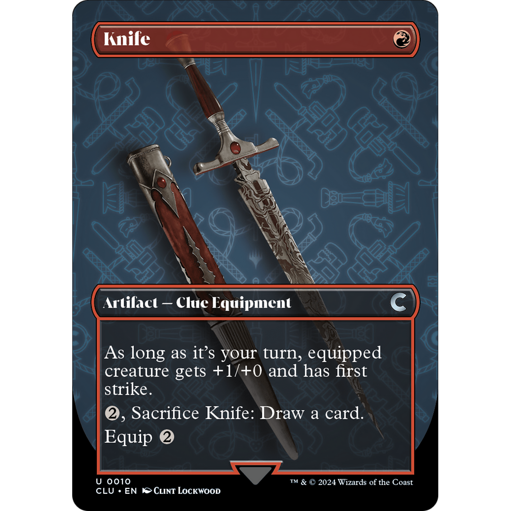 Knife (Borderless) (CLU-010) - Ravnica: Clue Edition (Borderless)