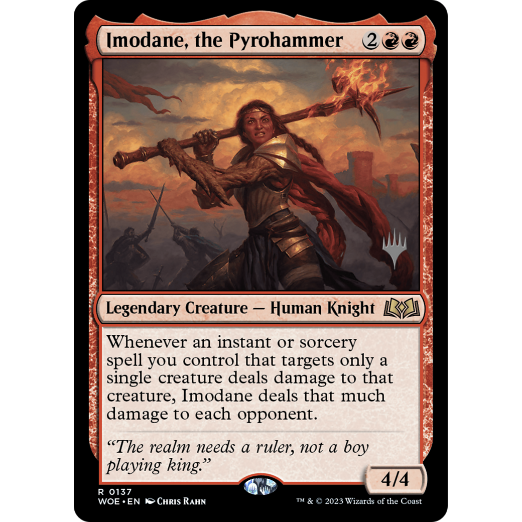 Imodane, the Pyrohammer (PPWOE-137P) - Wilds of Eldraine Promos Foil