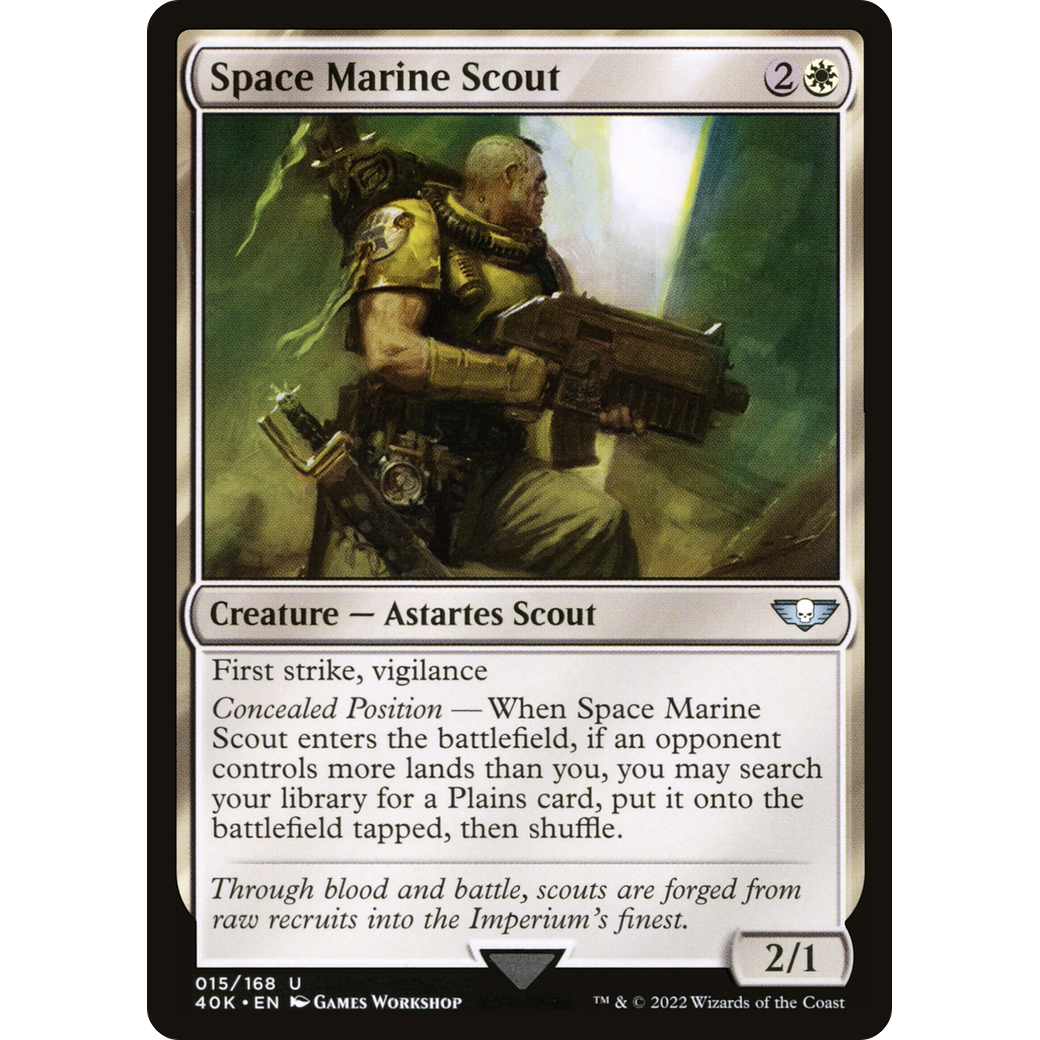 Space Marine Scout (40K-015) - Warhammer 40,000 Commander
