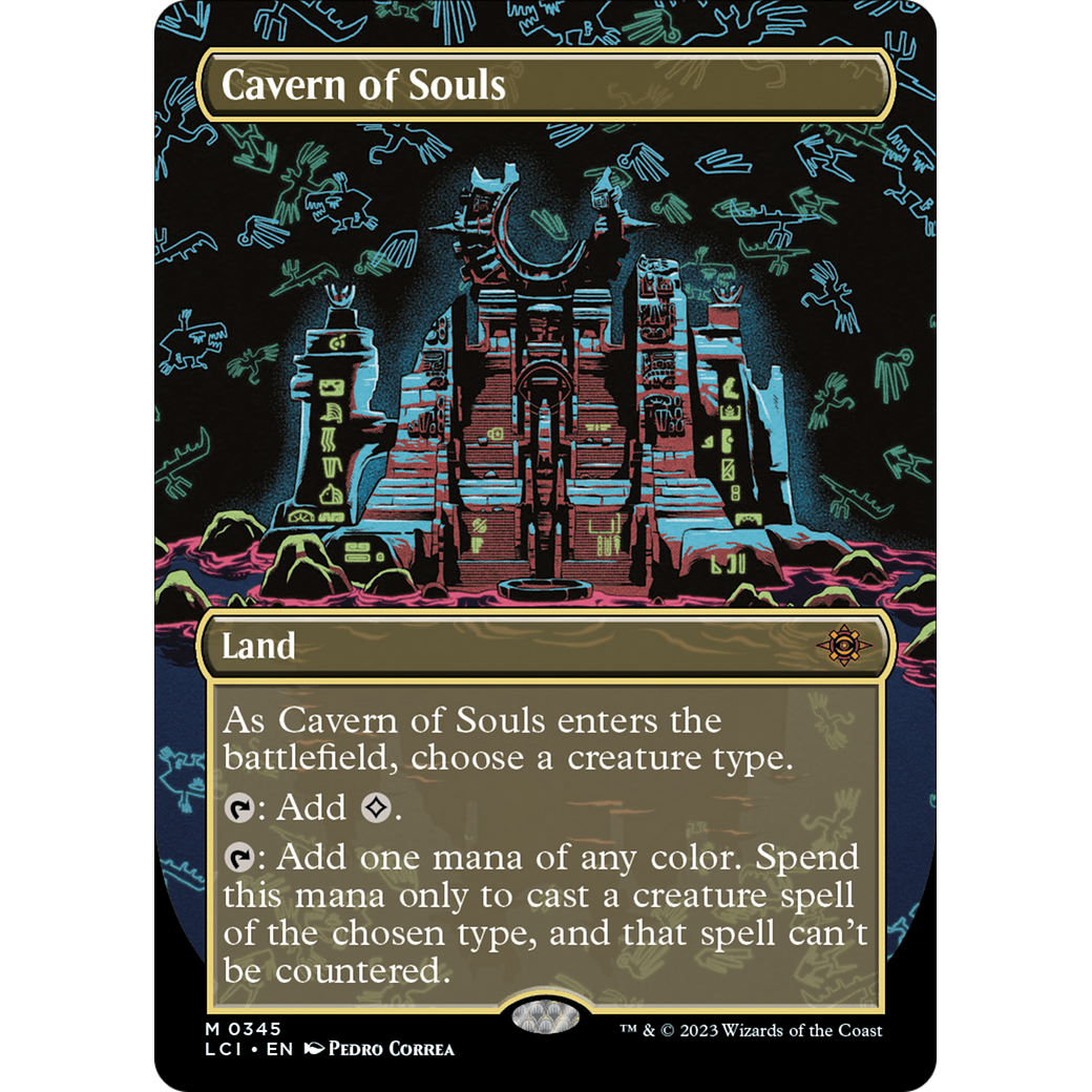 Cavern of Souls (LCI-345) - The Lost Caverns of Ixalan (Borderless) Foil