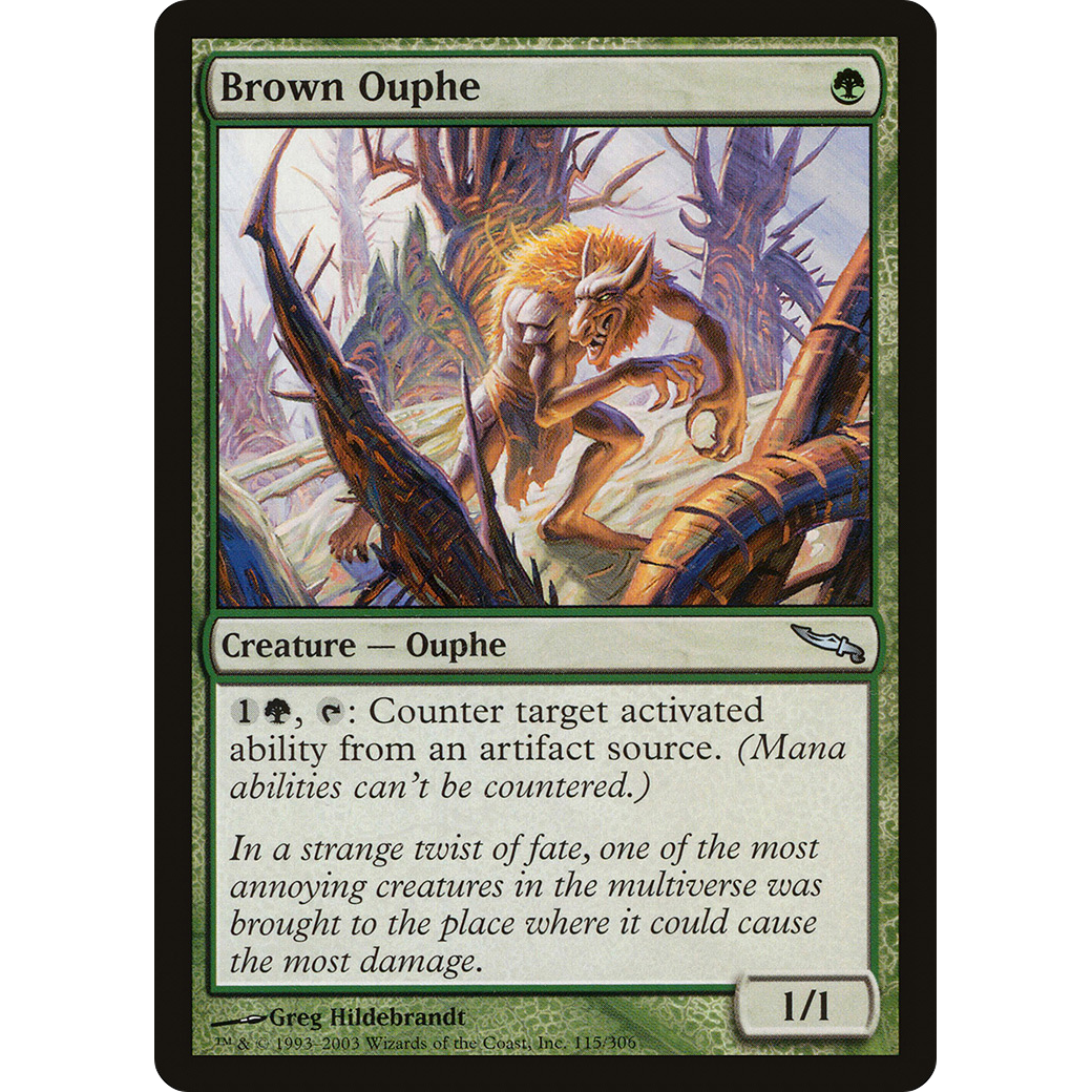 Brown Ouphe (MRD-115) - Mirrodin Foil