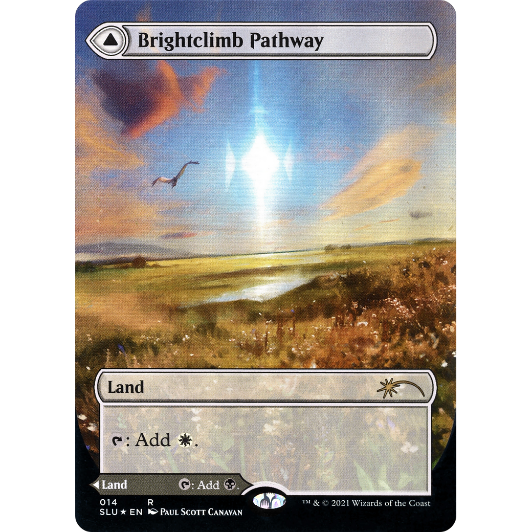 Brightclimb Pathway (Borderless) (SLU-014) - Secret Lair: Ultimate Edition: (Showcase) (Borderless) Foil