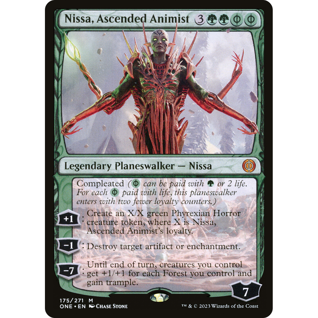 Nissa, Ascended Animist (ONE-175) - Phyrexia: All Will Be One Foil