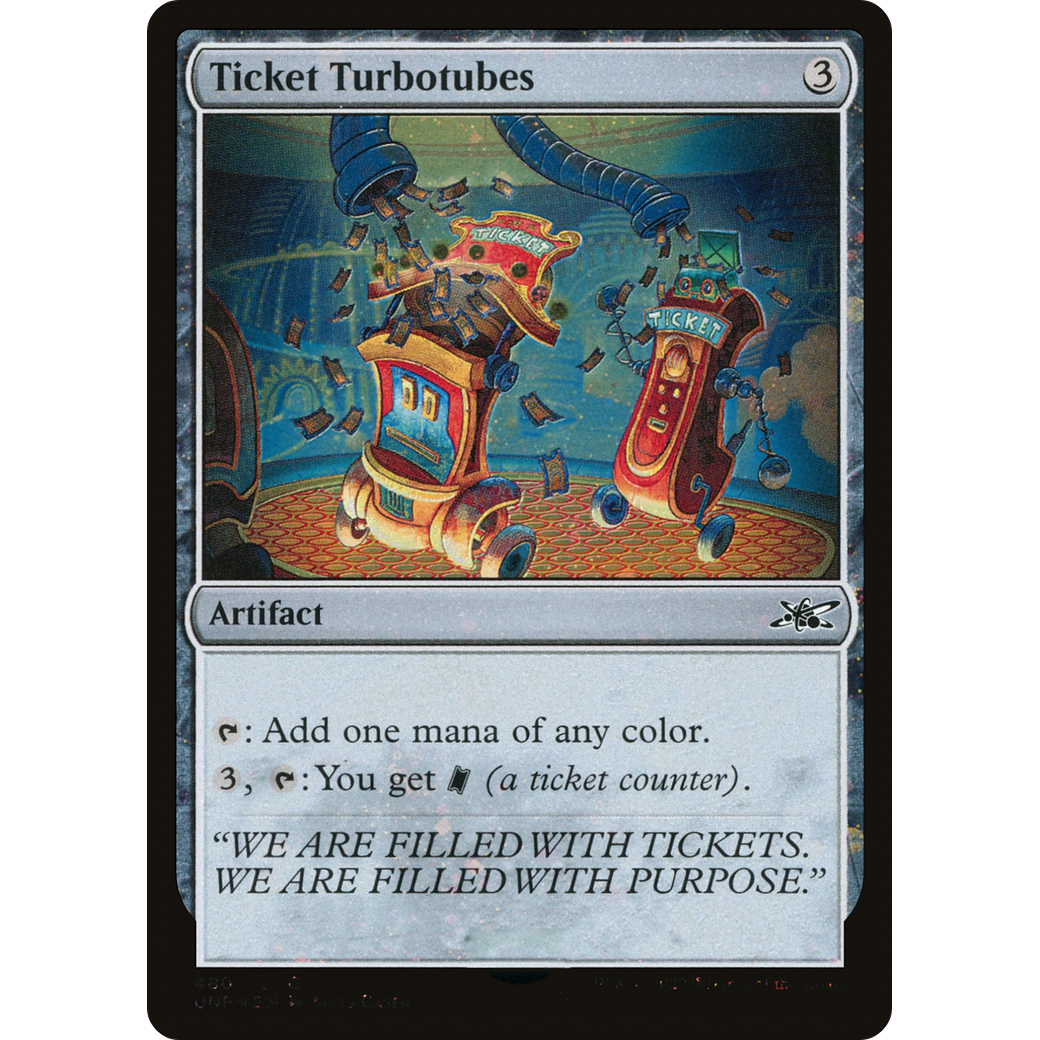 Ticket Turbotubes (Galaxy Foil) (UNF-480) - Unfinity Foil