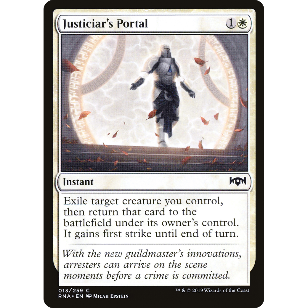Justiciar's Portal (RNA-013) - Ravnica Allegiance