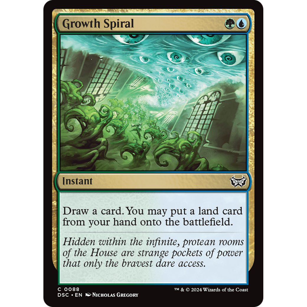 Growth Spiral (DSC-088) - Duskmourn: House of Horror Commander
