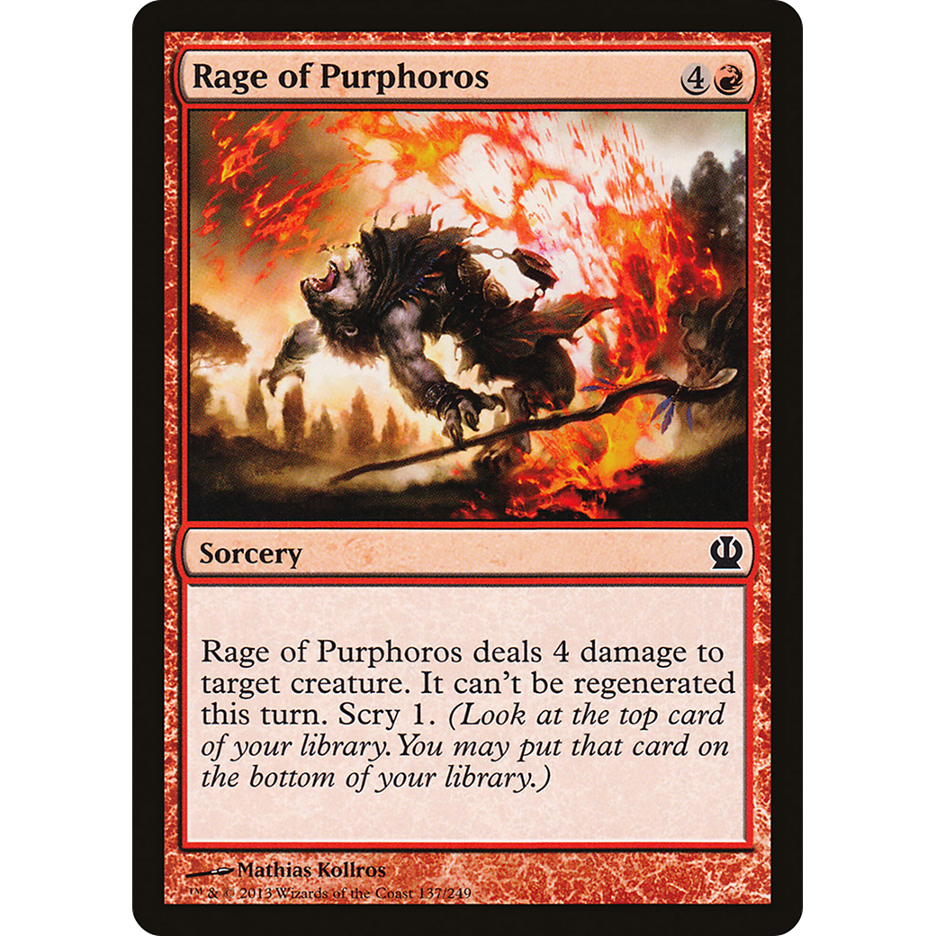 Rage of Purphoros (THS-137) - Theros