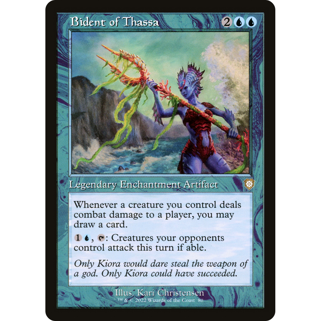 Bident of Thassa (Retro Frame) (BRC-080) - The Brothers' War Commander