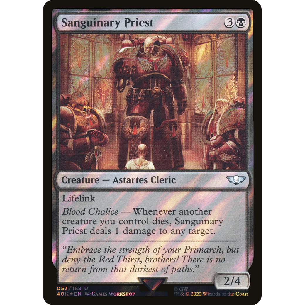 Sanguinary Priest (40K-053) - Warhammer 40,000 Commander Foil