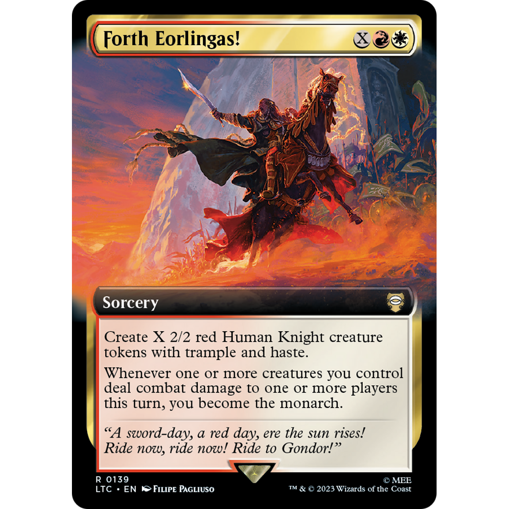 Forth Eorlingas! (Extended Art) (LTC-139) - Tales of Middle-earth Commander: (Extended Art) Foil