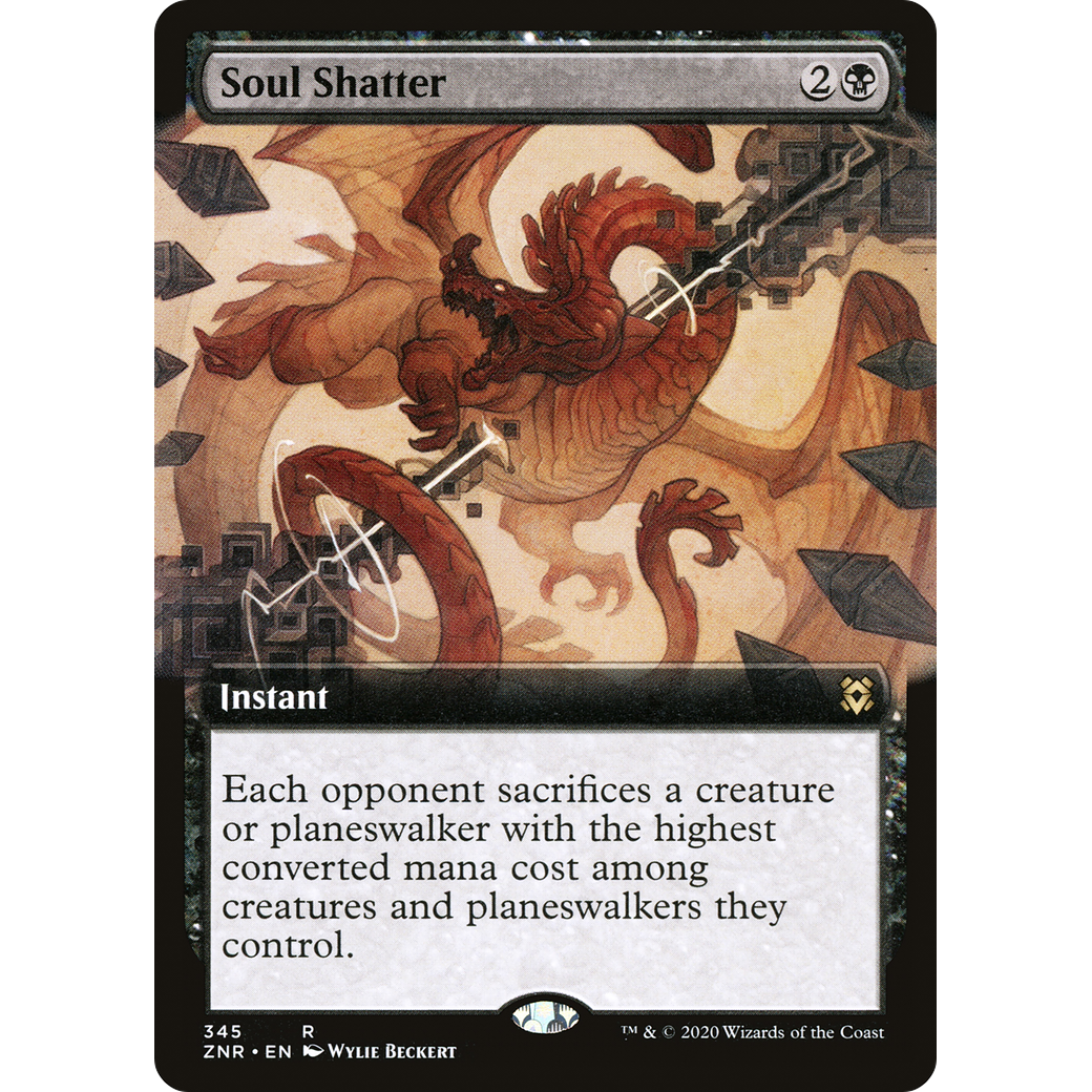 Soul Shatter (Extended Art) (ZNR-345) - Zendikar Rising: (Extended Art) Foil