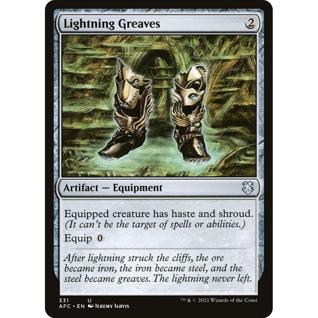 Lightning Greaves (AFC-331) - Forgotten Realms Commander
